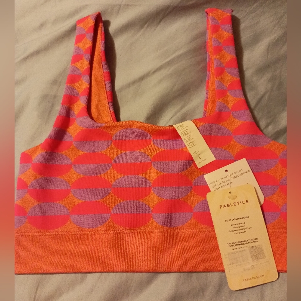Fabelitics sports bra size large